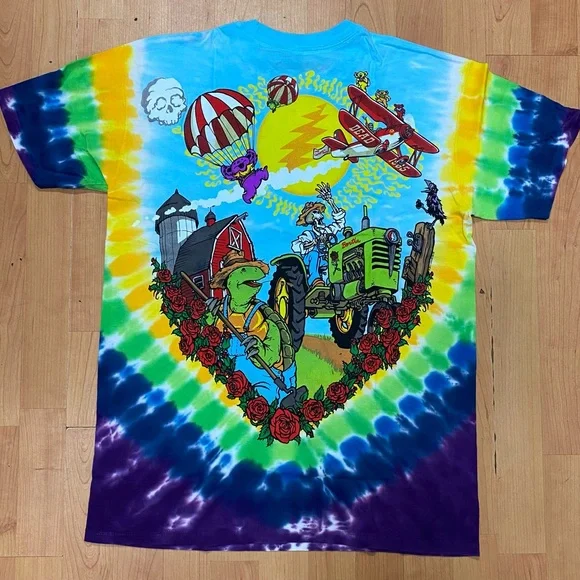 Grateful Dead Plane Airline Bears Men’s Tie Dye Shirt Available in M, L, XL, XX… - Picture 2 of 8